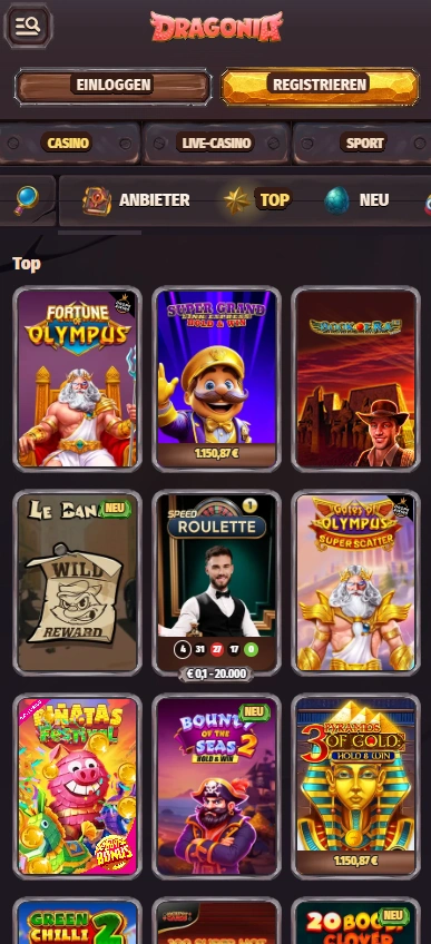 dragonia mobile games page